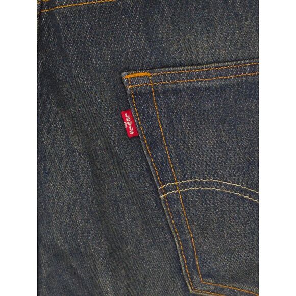 Levi's‎ 569 Jean Shorts Jorts Mens 36 x 12 Blue Loose Relaxed Fit Dark Wash - Picture 5 of 7